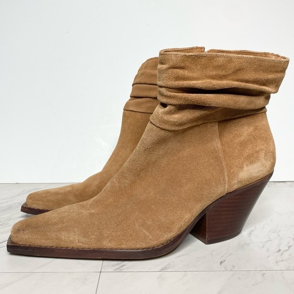 Vince Camuto Nerlinji Brown Suede Bootie 8 1/2 M - Picture 1 of 15